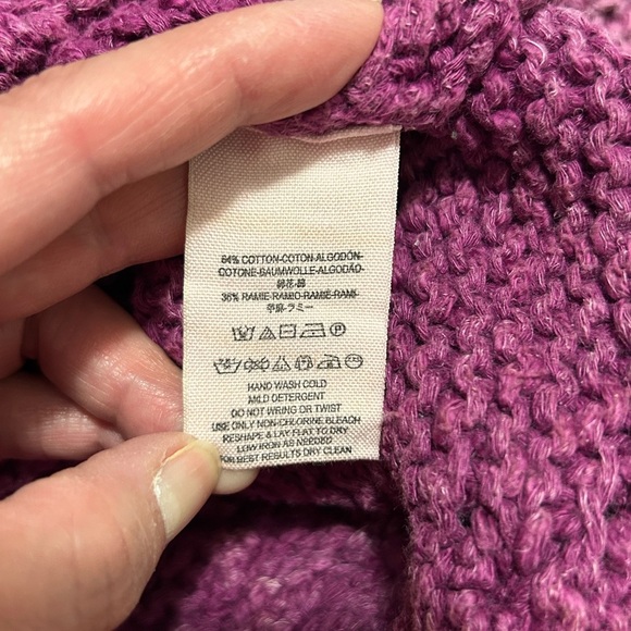 Free People Purple Turtleneck Sweater Dress Size M (Mabel Gravity Falls Vibe) - Picture 7 of 7